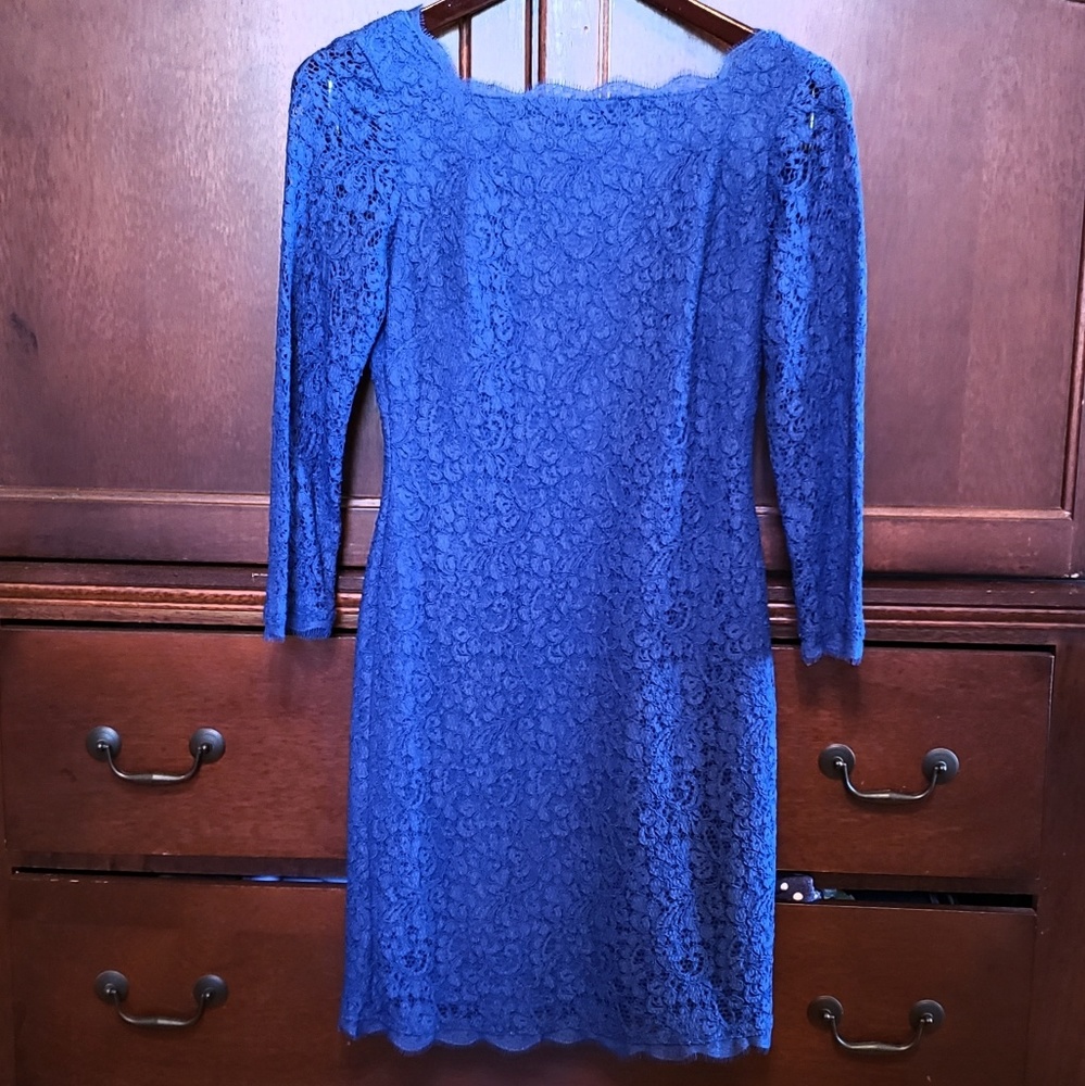 Cache Women's Blue Lace Dress